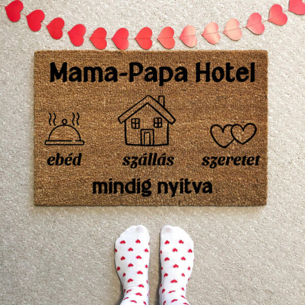mama papa hotel kokusz - Egyedi lábtörlők