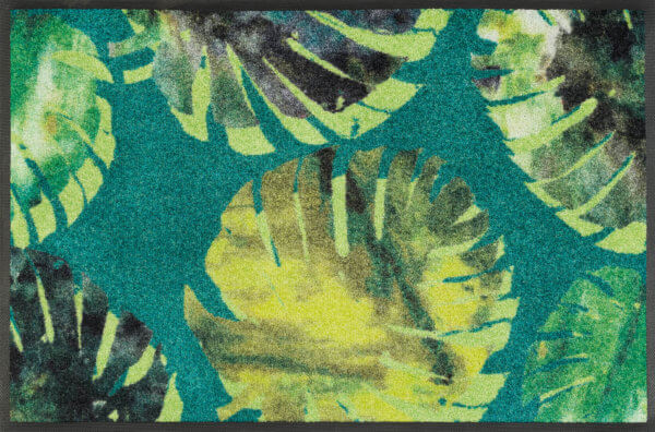 Filodendron levelek lábtörlő scaled - Egyedi lábtörlők