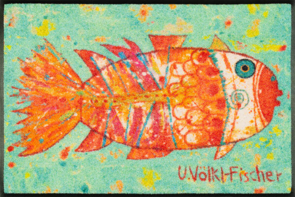 Funky Fish halas szennyfogó szőnyeg scaled - Egyedi lábtörlők