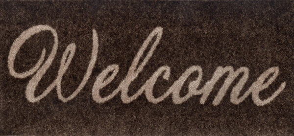 Welcome barna labtorlo scaled - Egyedi lábtörlők