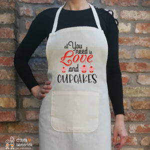All You Need is Love and Cupcakes kötény